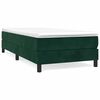 vidaXL Boxspring bed 100x200 cm fluweel donkergroen
