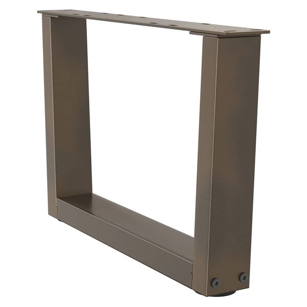 vidaXL Salontafelpoten 2 st V-vormig 50x(30-31,3) cm staal naturel