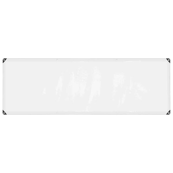 vidaXL Doorzichtig zeildoek met zeilringen 1x3 m polyethyleen