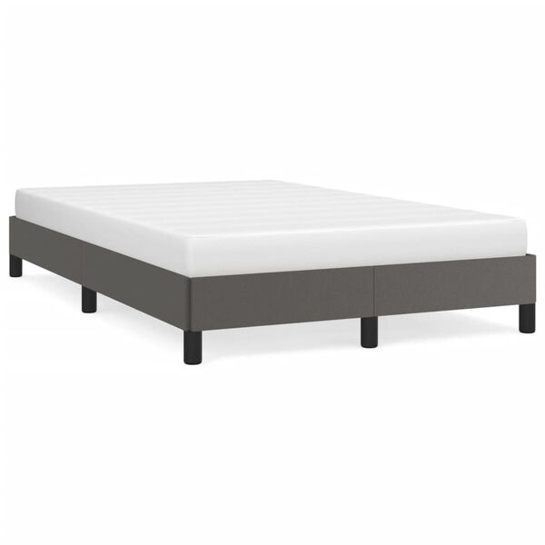vidaXL Bedframe kunstleer grijs 120x200 cm