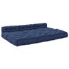 vidaXL Modulair bank 4 pcs Indigo Stof