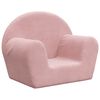 vidaXL Kinderbank Roze Zacht Pluche