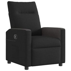 vidaXL Fauteuil verstelbaar stof zwart