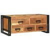 vidaXL Salontafel met lade Bruin 90 x 50 x 38 cm Massief acaciahout