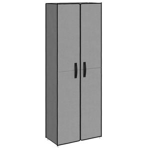 vidaXL Schoenenkast 60x30x166 cm stof grijs