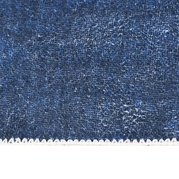 vidaXL Vloerkleed wasbaar opvouwbaar 200x300 cm polyester marineblauw