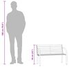 vidaXL Kindertuinbank 81 cm Chinees vurenhout grijs
