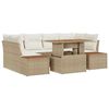 vidaXL Tuinbankenset 9 st Beige en Cr&egrave;me