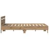 vidaXL Bedframe met hoofdeinde Artisan Eiken 160 x 200 cm Bewerkt hout