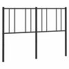vidaXL Hoofdbord metaal zwart 120 cm