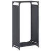vidaXL Brandhoutrek 44x28x90 cm koudgewalst staal antracietkleurig