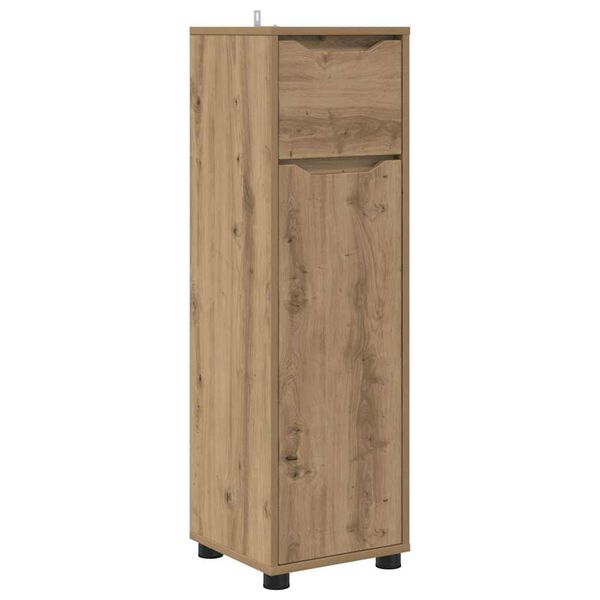 vidaXL Badkamer Kast Artisan Eiken 30,5 x 30 x 101 cm Bewerkt hout