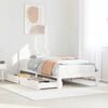 vidaXL Bedframe met lades massief grenenhout wit 90x200 cm