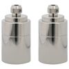 vidaXL Lamphouders 2 st nikkel satijn E27