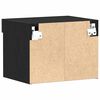 vidaXL Tv-meubelset 2 pcs Zwart Eiken 40 x 30 x 30 cm Bewerkt hout