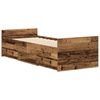 vidaXL Bedframe zonder matras 100x200 cm bewerkt hout oud hout