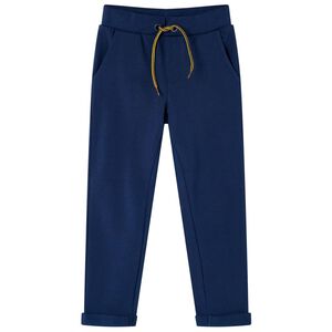 vidaXL Kinderbroek met trekkoord 92 marineblauw
