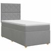 vidaXL Boxspringbed met matras Lichtgrijs 80 x 200 cm Stof