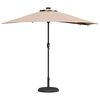 vidaXL Tuinparasol Taupe 294 x 150 x 223 cm Stof
