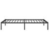 vidaXL Bedframe metaal zwart 100x190 cm