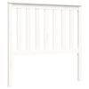 vidaXL Bedframe met hoofdbord massief hout wit 100x200 cm
