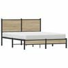 vidaXL Bedframe zonder matras metaal sonoma eikenkleurig 140x200 cm