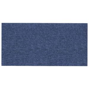 vidaXL Wandhoofdbord 12 st 30 x 15 cm Blauw Stof