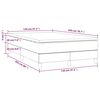 vidaXL Boxspring met matras fluweel donkergroen 120x200 cm