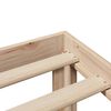 vidaXL Bedframe met hoofdbord massief grenenhout 75x190 cm