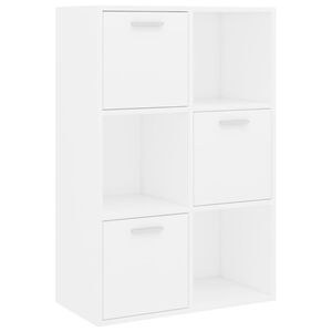 vidaXL Opbergkast 60x29,5x90 cm bewerkt hout wit
