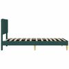 vidaXL Bedframe met hoofdeinde Donkergroen 80 x 200 cm Stof
