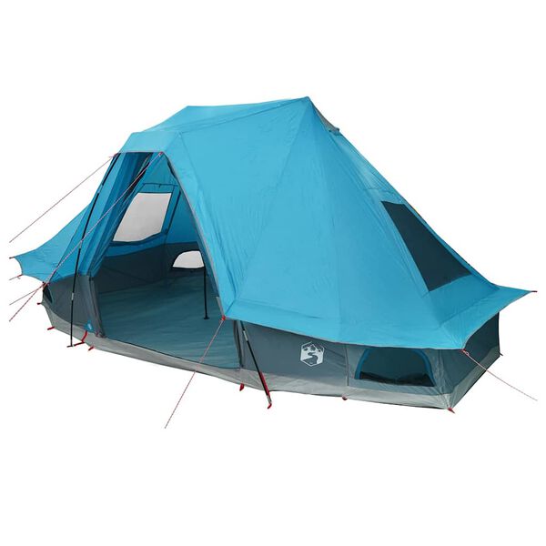vidaXL Familie Tipi Tent met dak Blauw 466 x 310 x 240 cm