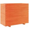 vidaXL Plantenbak 90x40x72,5 cm massief grenenhout wasbruin