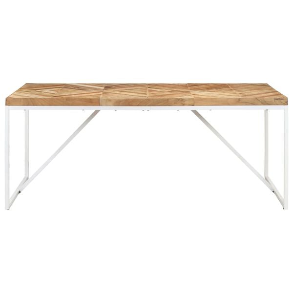 vidaXL Eettafel 180x90x76 cm massief acaciahout en mangohout