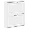 vidaXL Wandgemonteerde Schoenkast UTRECHT 71 x 17 x 86 cm Bewerkt hout