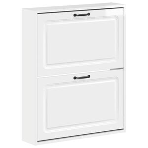 vidaXL Wandgemonteerde Schoenkast UTRECHT 71 x 17 x 86 cm Bewerkt hout