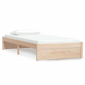 vidaXL Bedframe massief hout 90x200 cm