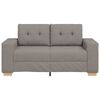 vidaXL Loveseat Bank Taupe 160x77x82 cm Stof