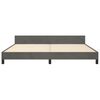 vidaXL Bedframe zonder matras 200x200 cm fluweel donkergrijs
