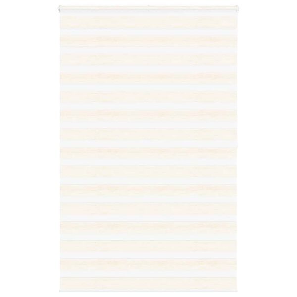 vidaXL Zebra rolgordijn 140x200 cm stofbreedte 135,9 cm marmerbeige