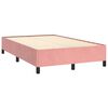 vidaXL Bedframe zonder matras 120x190 cm fluweel roze