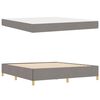 vidaXL Bedframe met matras Taupe 180 x 200 cm Stof