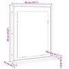 vidaXL Badkamer Spiegel Zwart 50 x 12 x 60 cm Glas en Engineered Hout
