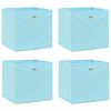 vidaXL Opbergboxen 4 st 32x32x32 cm stof babyblauw