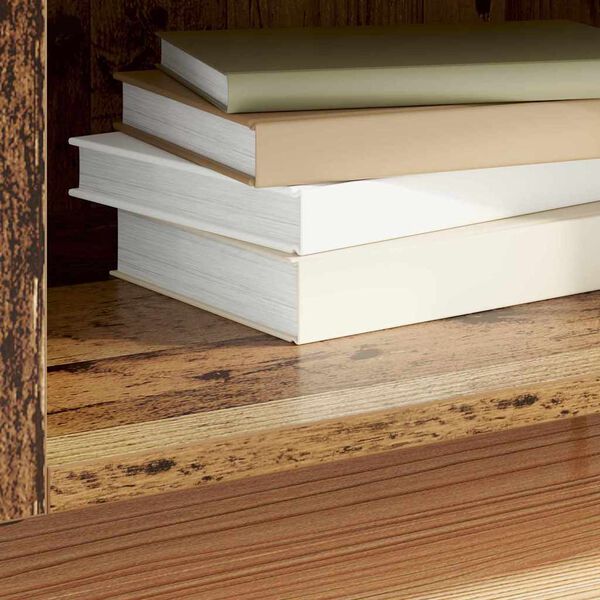 vidaXL Platenkast Oud Hout 121 x 38 x 48 cm Bewerkt hout