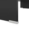 vidaXL TV-meubel/monitorverhoger zwart 60x25x11 cm glas