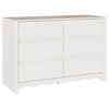 vidaXL Ladekast Drammen Wit 111 x 43 x 73.5 cm Massief grenenhout