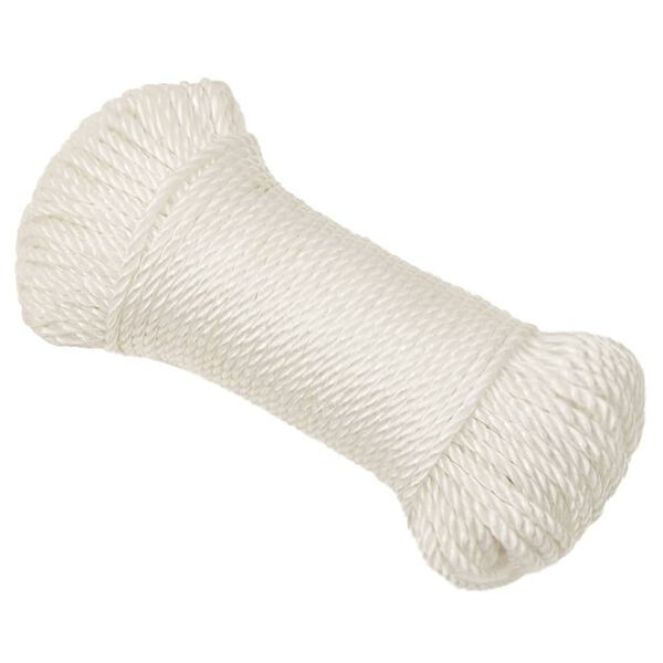 vidaXL Werktouw 8 mm 100 m polypropeen wit