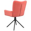 vidaXL Eetkamerstoelen draaibaar 2 st fluweel roze