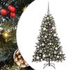 vidaXL Kunstkerstboom met 150 LED Groen 120 cm PVC en Plastic en Staal